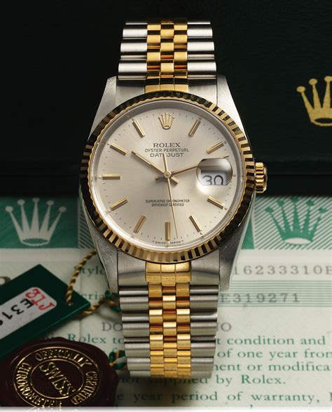 rolex swiss made 16233 superlative oyster perpetual chronometer